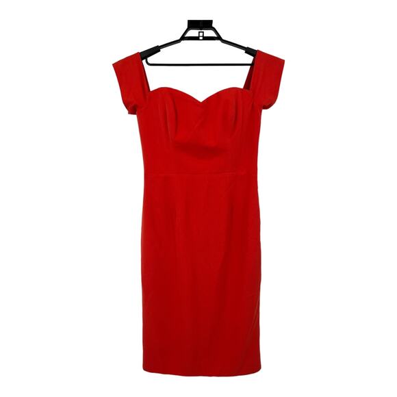 Dress the Population dress Bailey BodyCon mini off shoulder orange L Large - Picture 2 of 8